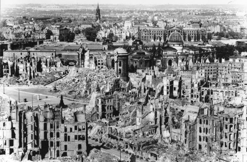 Dresden's Altstadt after the February 1945 firebombing